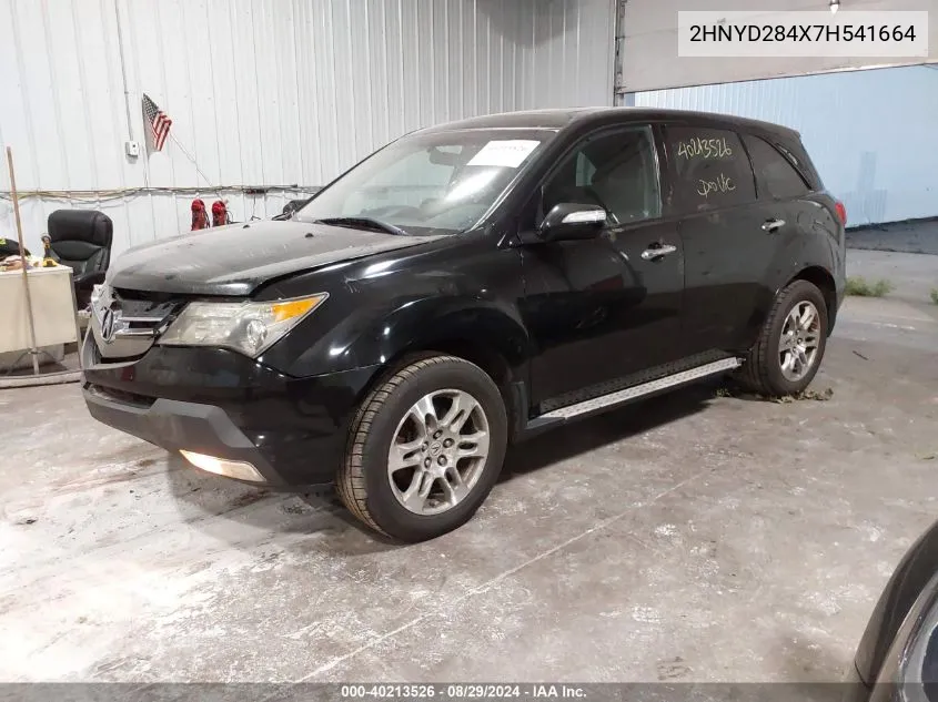 2007 Acura Mdx Technology Package VIN: 2HNYD284X7H541664 Lot: 40213526