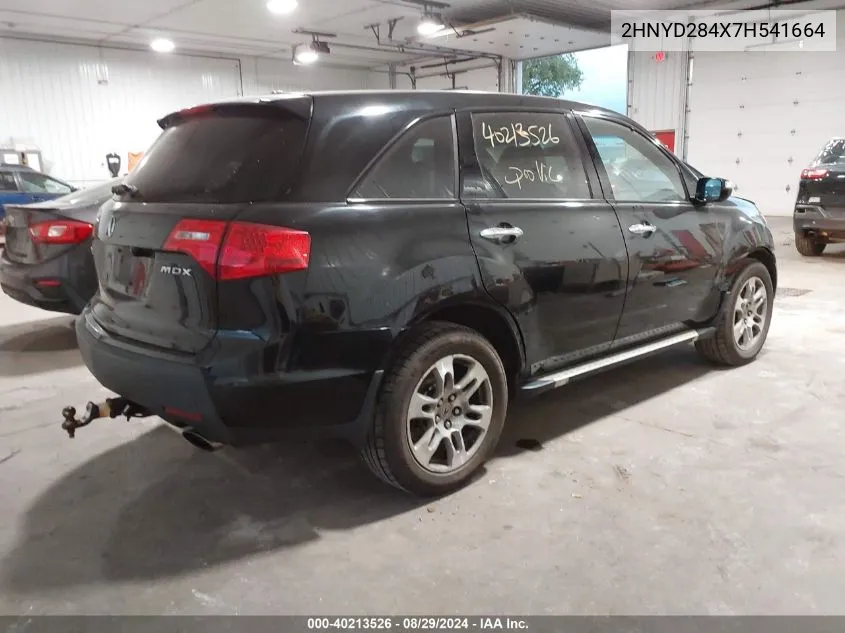 2007 Acura Mdx Technology Package VIN: 2HNYD284X7H541664 Lot: 40213526