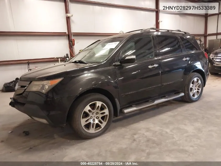 2007 Acura Mdx VIN: 2HNYD28297H533389 Lot: 40225754