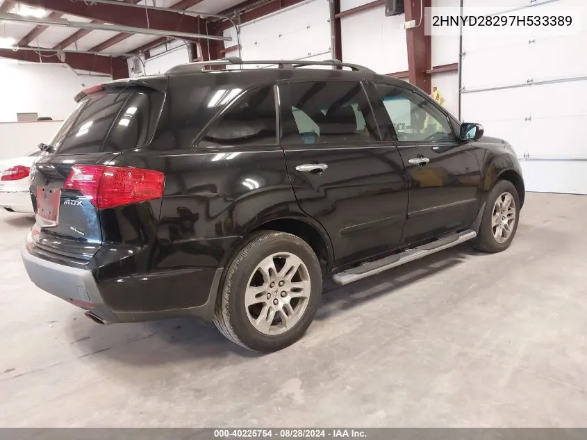 2007 Acura Mdx VIN: 2HNYD28297H533389 Lot: 40225754