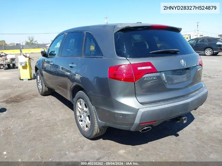 2007 Acura Mdx Technology Package VIN: 2HNYD28327H524879 Lot: 40230262