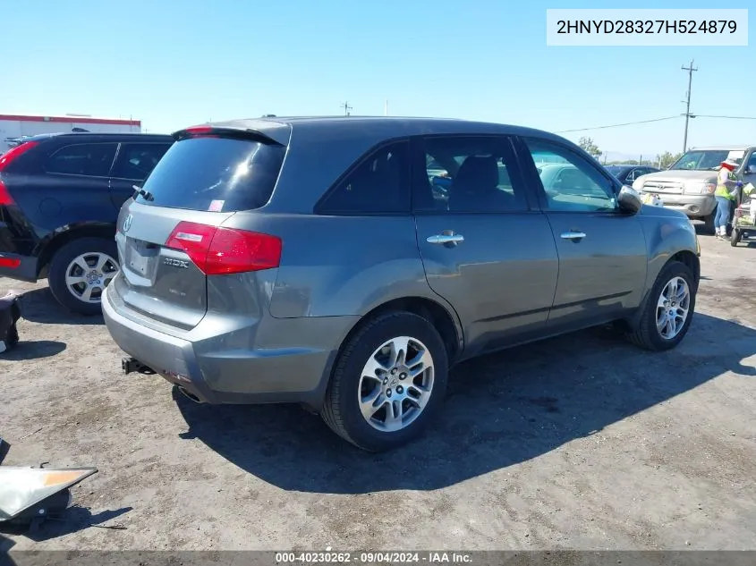 2007 Acura Mdx Technology Package VIN: 2HNYD28327H524879 Lot: 40230262