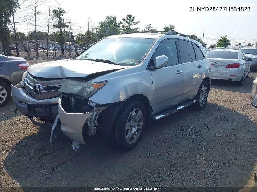 2007 Acura Mdx Technology Package VIN: 2HNYD28427H534823 Lot: 40263277