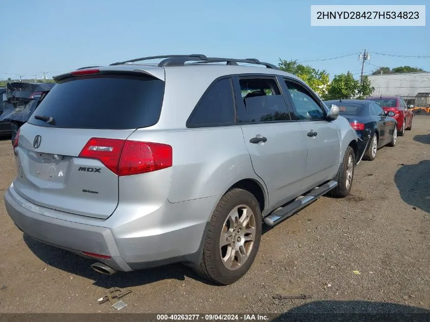 2007 Acura Mdx Technology Package VIN: 2HNYD28427H534823 Lot: 40263277