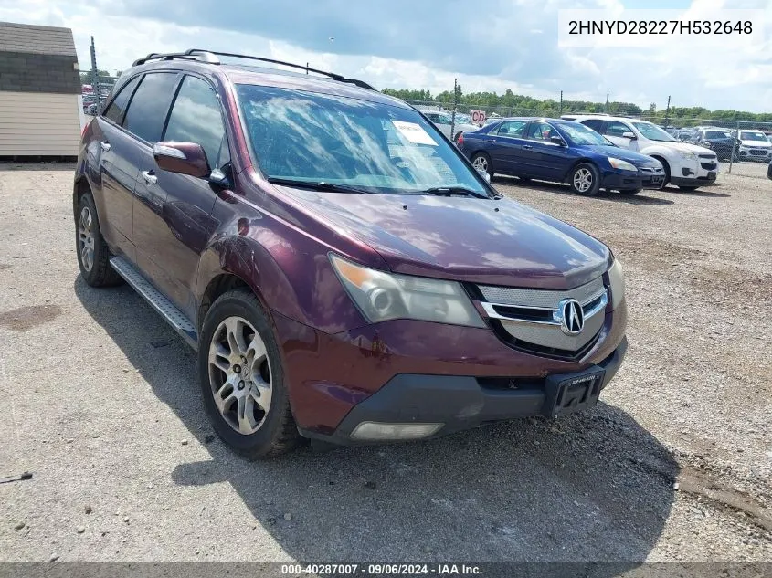 2HNYD28227H532648 2007 Acura Mdx