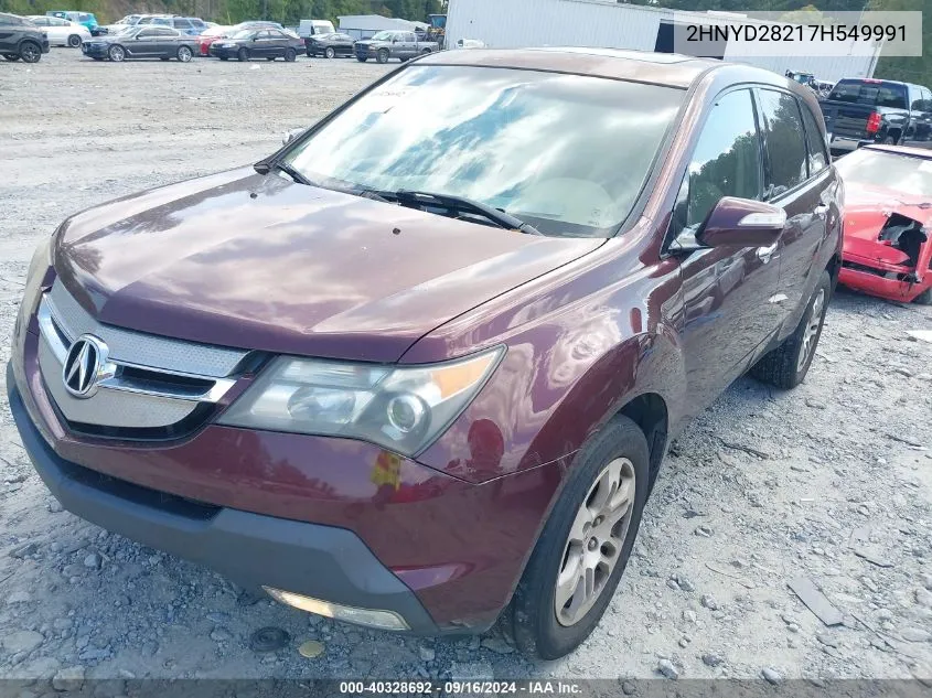 2HNYD28217H549991 2007 Acura Mdx