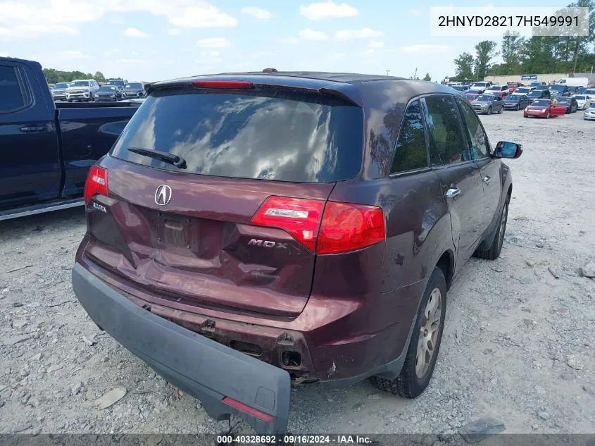 2HNYD28217H549991 2007 Acura Mdx