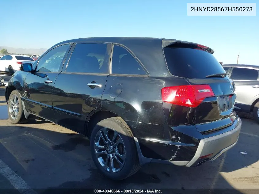 2HNYD28567H550273 2007 Acura Mdx Sport Package