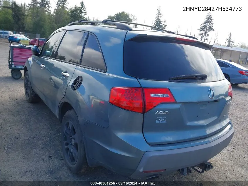 2HNYD28427H534773 2007 Acura Mdx Technology Package