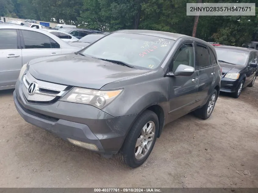 2HNYD28357H547671 2007 Acura Mdx Technology