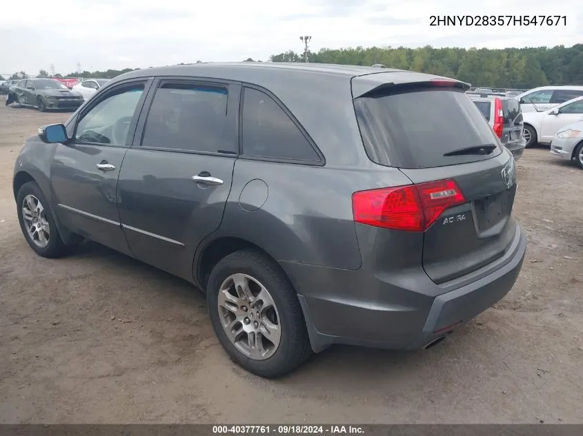 2HNYD28357H547671 2007 Acura Mdx Technology