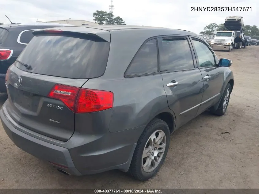 2HNYD28357H547671 2007 Acura Mdx Technology