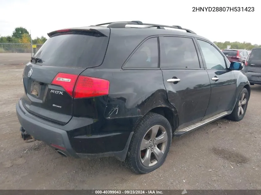 2HNYD28807H531423 2007 Acura Mdx Sport