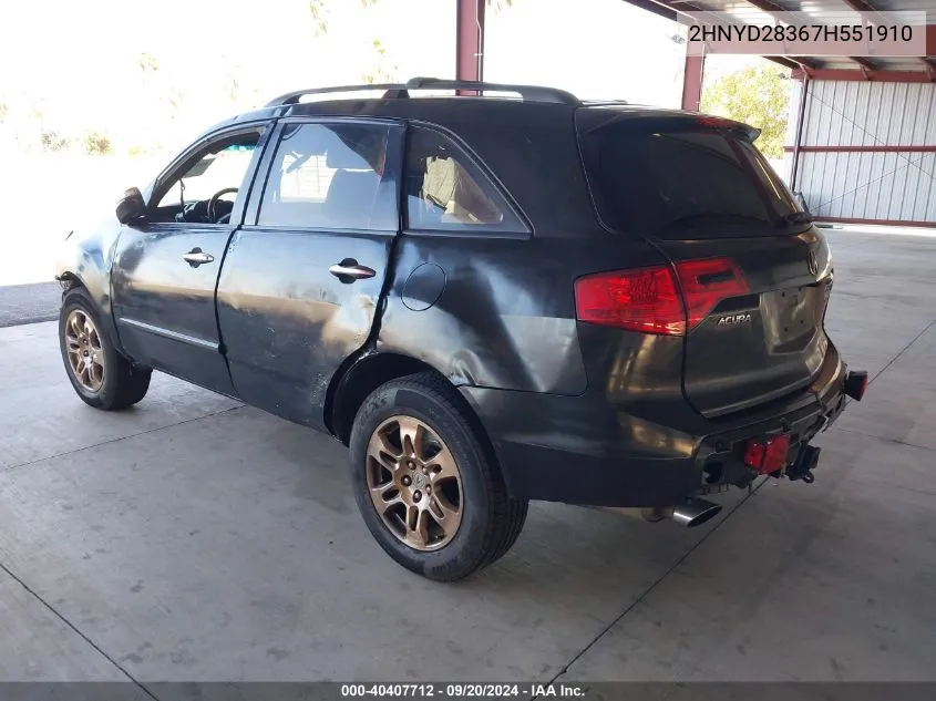 2HNYD28367H551910 2007 Acura Mdx Technology Package