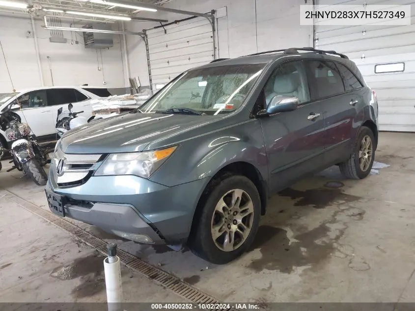 2007 Acura Mdx Technology Package VIN: 2HNYD283X7H527349 Lot: 40500252