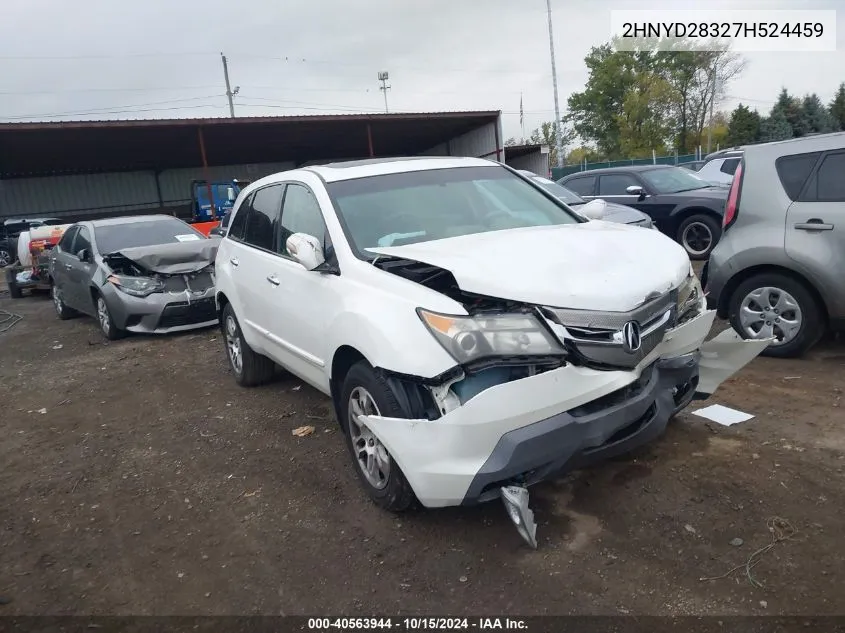 2007 Acura Mdx Technology Package VIN: 2HNYD28327H524459 Lot: 40563944