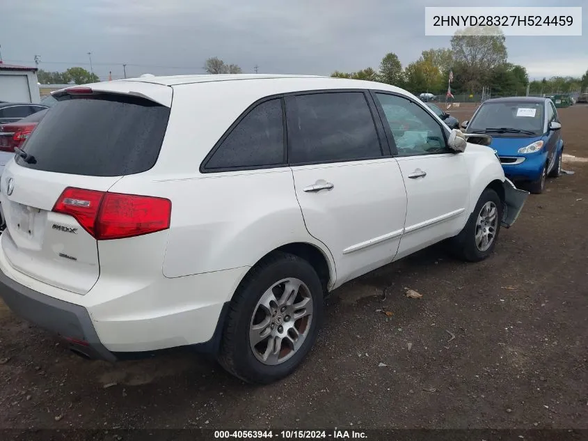 2007 Acura Mdx Technology Package VIN: 2HNYD28327H524459 Lot: 40563944