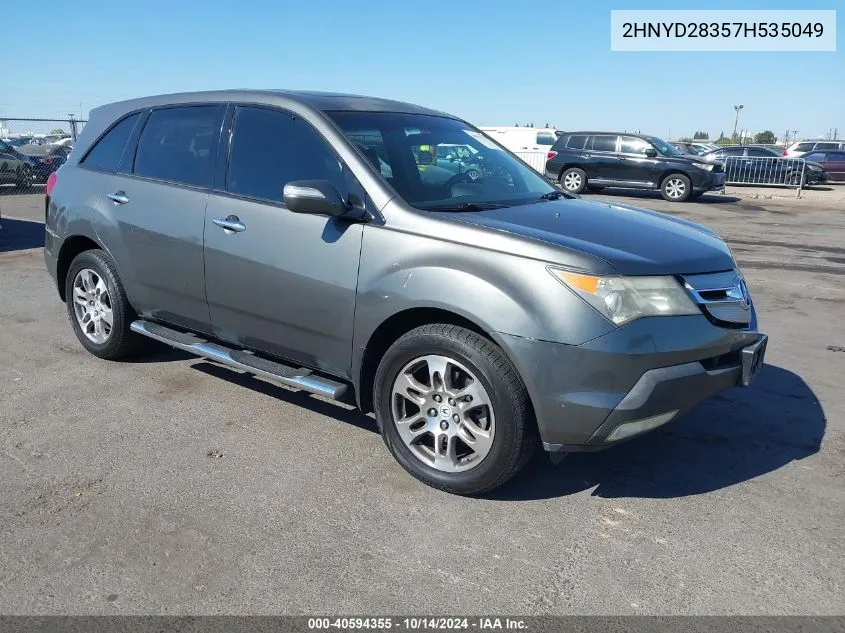 2007 Acura Mdx Technology Package VIN: 2HNYD28357H535049 Lot: 40594355