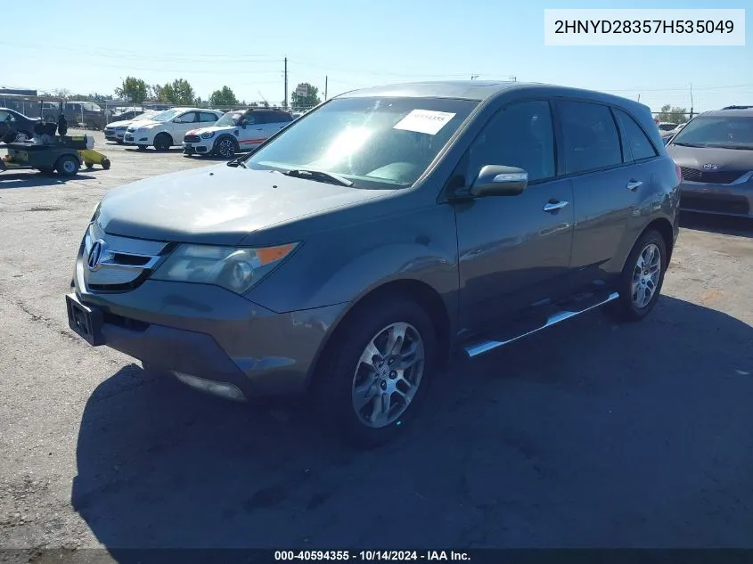 2007 Acura Mdx Technology Package VIN: 2HNYD28357H535049 Lot: 40594355