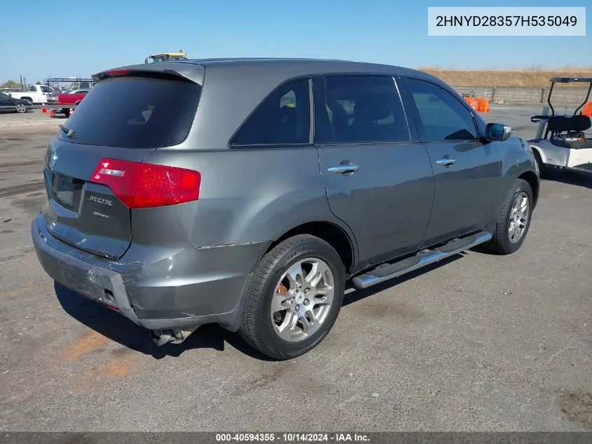 2007 Acura Mdx Technology Package VIN: 2HNYD28357H535049 Lot: 40594355