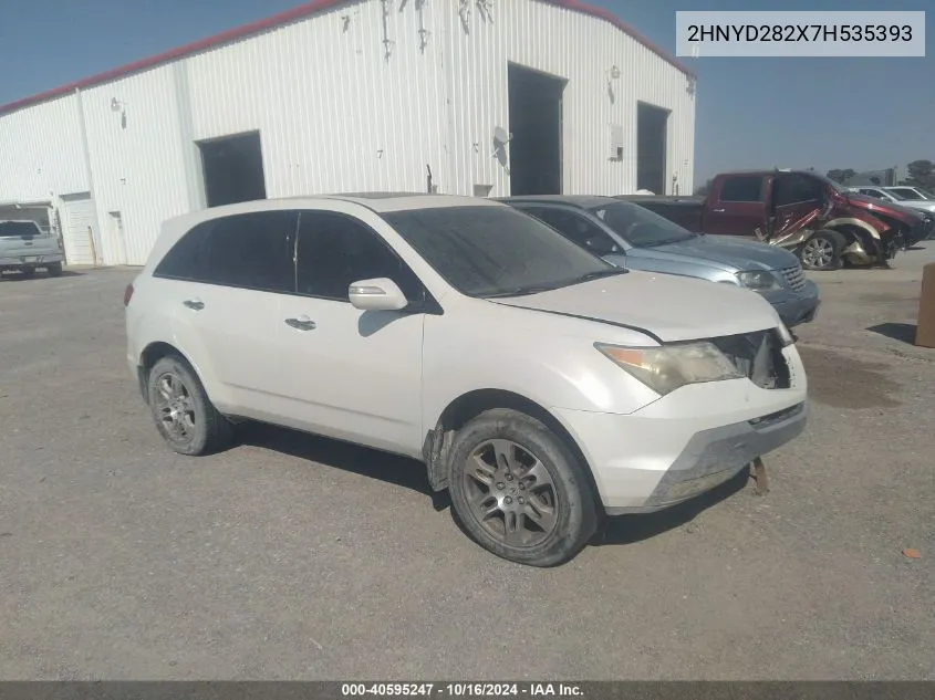 2007 Acura Mdx VIN: 2HNYD282X7H535393 Lot: 40595247