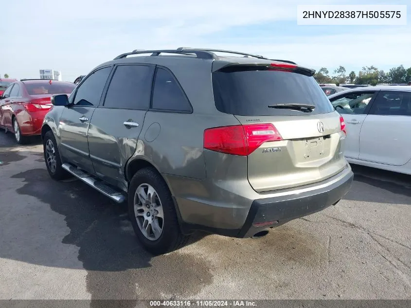 2HNYD28387H505575 2007 Acura Mdx Technology Package