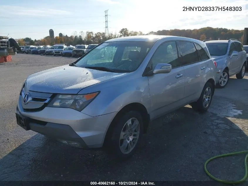 2007 Acura Mdx Technology Package VIN: 2HNYD28337H548303 Lot: 40662160