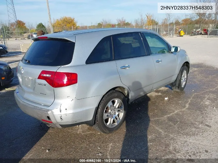 2007 Acura Mdx Technology Package VIN: 2HNYD28337H548303 Lot: 40662160