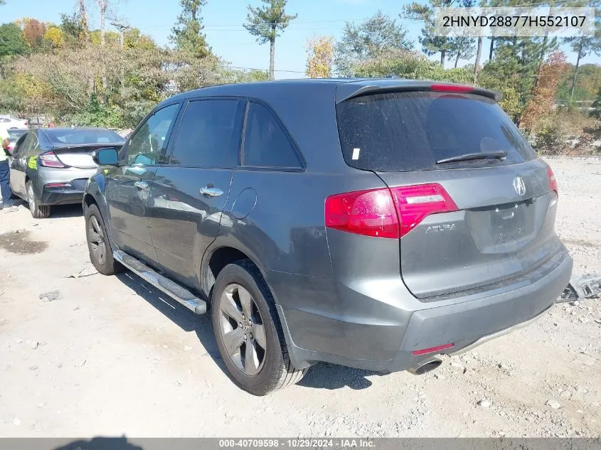 2HNYD28877H552107 2007 Acura Mdx Sport Package