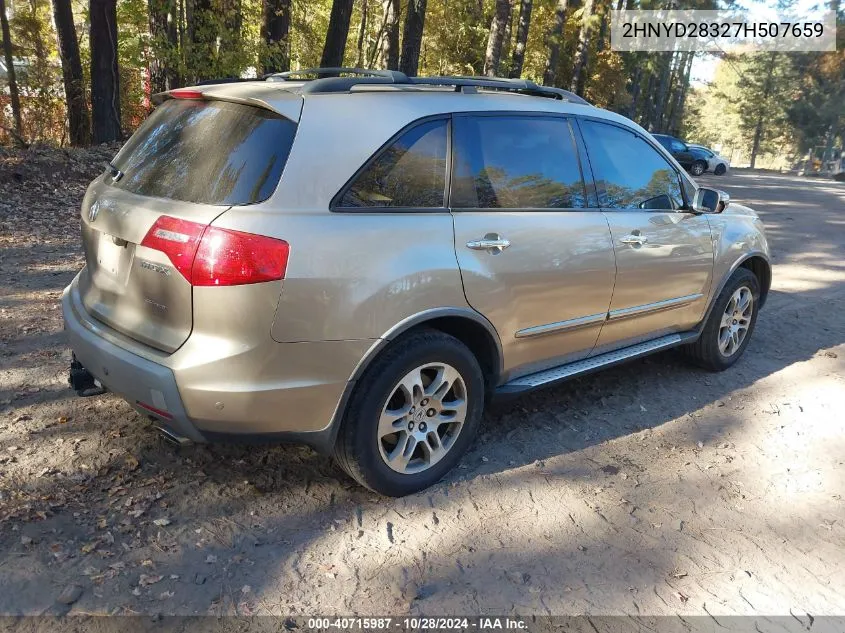 2007 Acura Mdx Technology Package VIN: 2HNYD28327H507659 Lot: 40715987