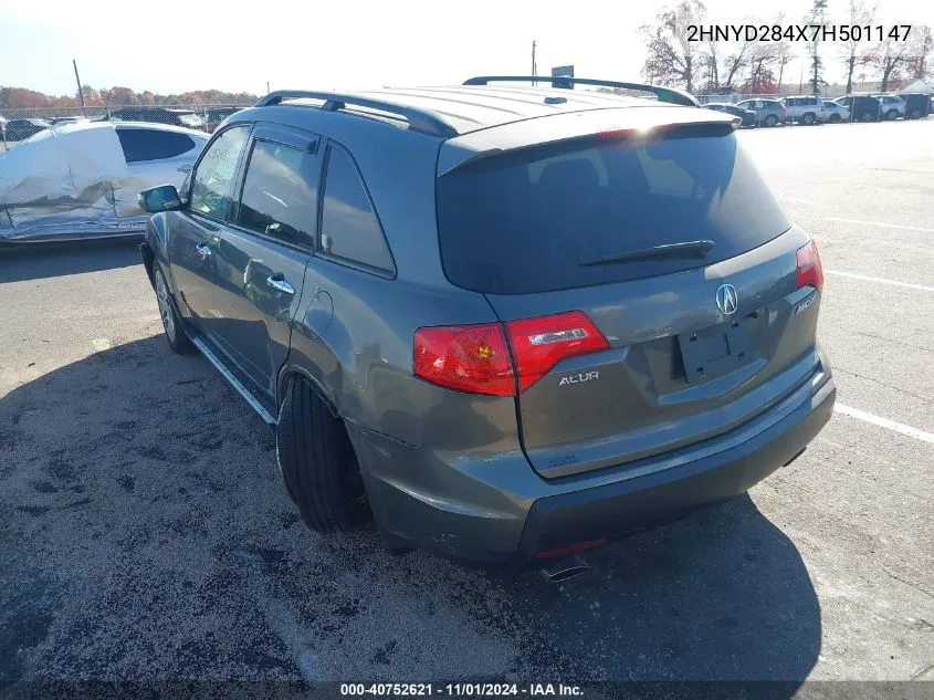 2007 Acura Mdx Technology Package VIN: 2HNYD284X7H501147 Lot: 40752621