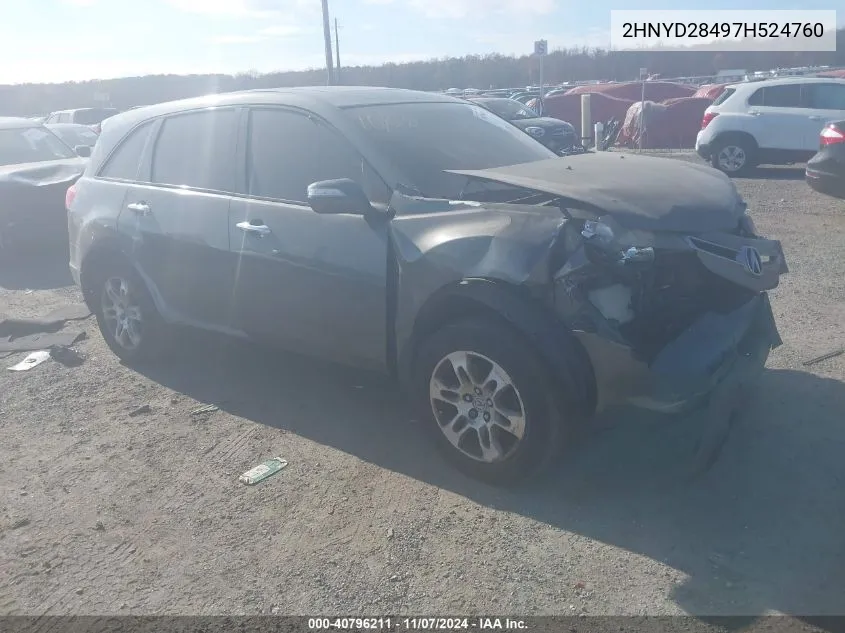 2HNYD28497H524760 2007 Acura Mdx Technology Package