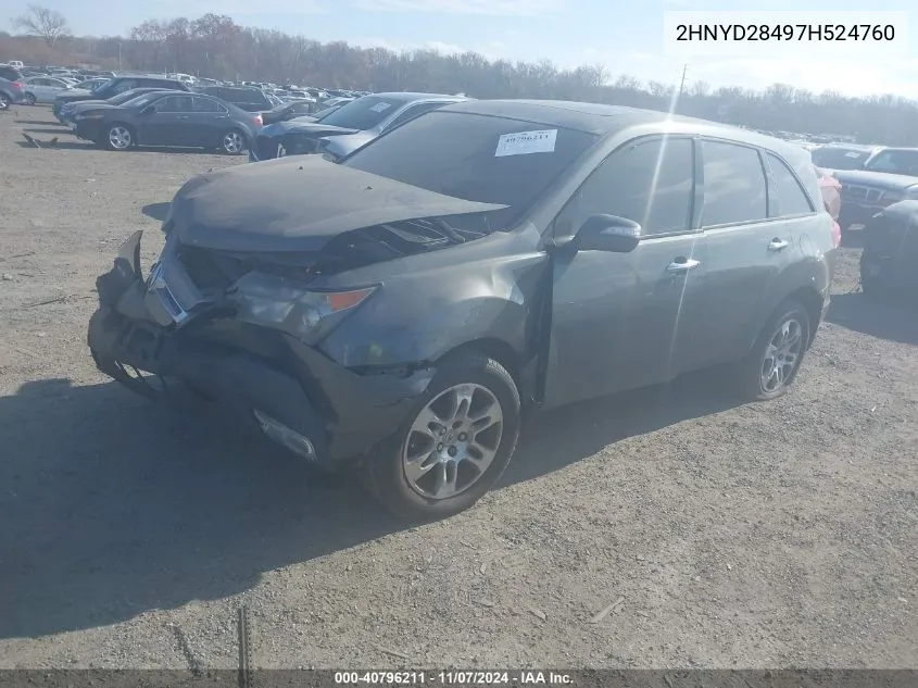 2HNYD28497H524760 2007 Acura Mdx Technology Package