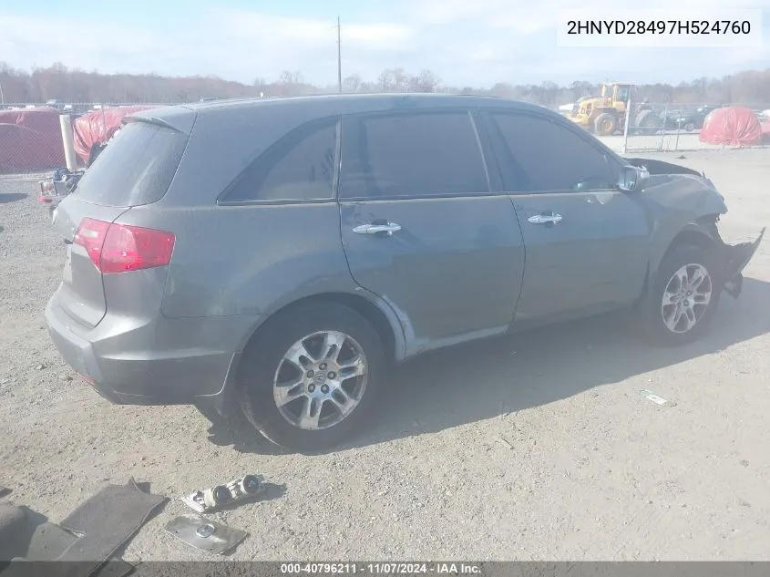 2HNYD28497H524760 2007 Acura Mdx Technology Package