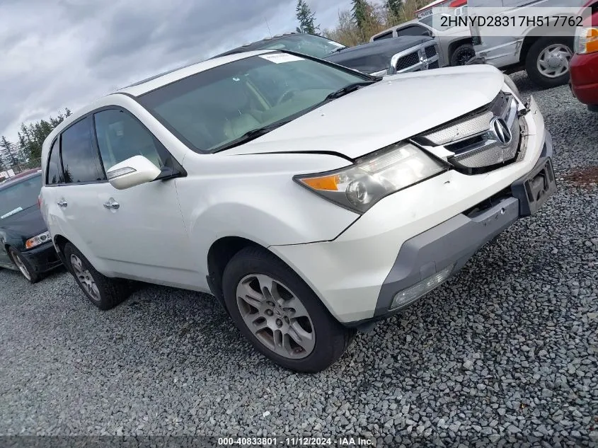 2HNYD28317H517762 2007 Acura Mdx Technology Package