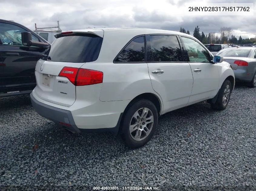 2HNYD28317H517762 2007 Acura Mdx Technology Package