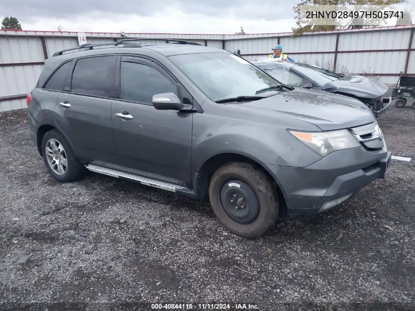 2007 Acura Mdx Technology Package VIN: 2HNYD28497H505741 Lot: 40844115