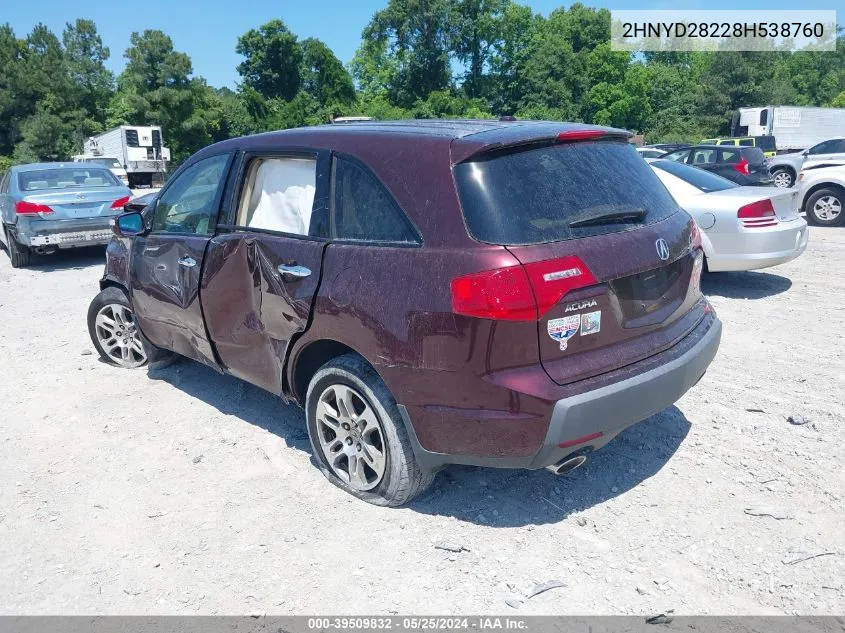 2HNYD28228H538760 2008 Acura Mdx