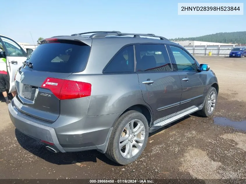 2008 Acura Mdx Technology Package VIN: 2HNYD28398H523844 Lot: 39868450