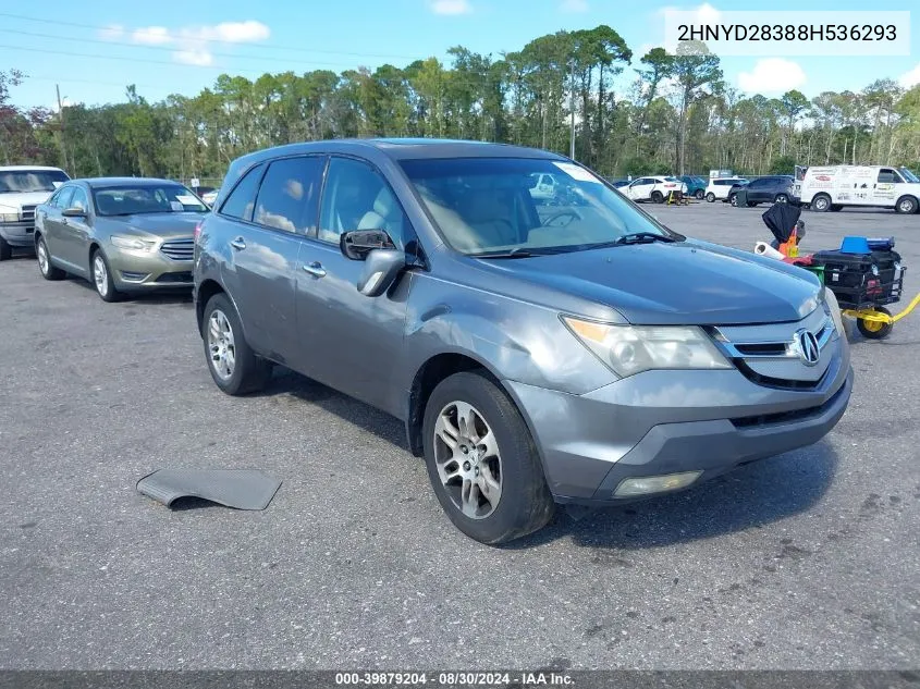 2008 Acura Mdx Technology Package VIN: 2HNYD28388H536293 Lot: 39879204