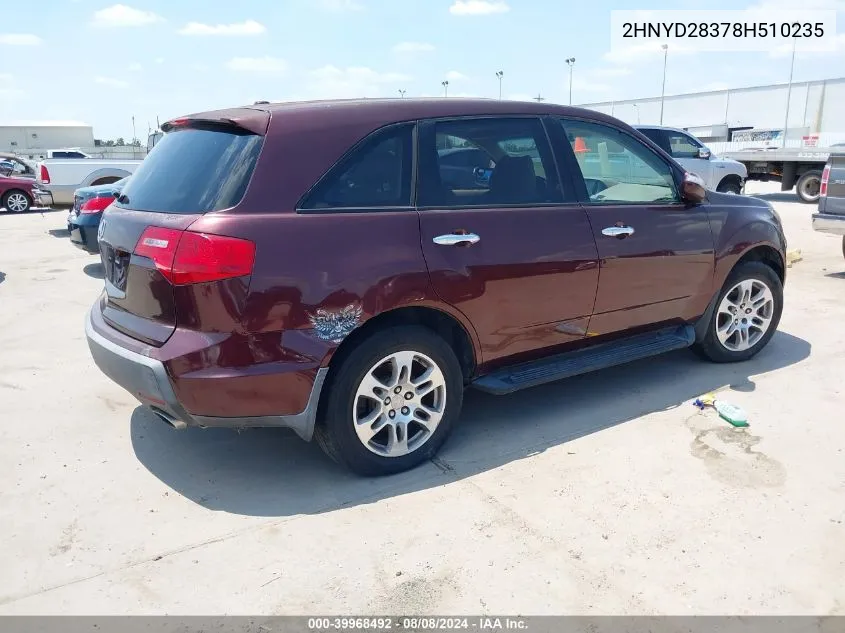 2HNYD28378H510235 2008 Acura Mdx Technology Package