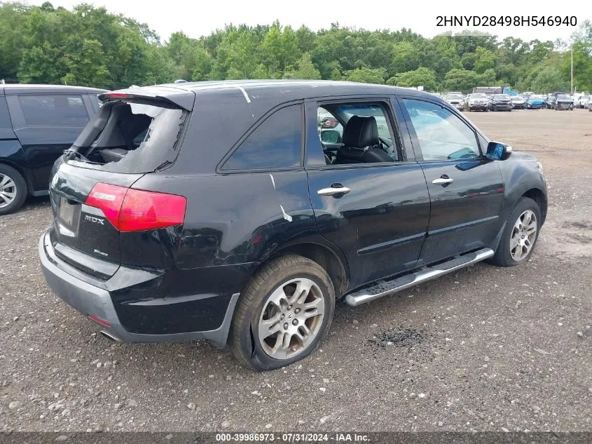 2HNYD28498H546940 2008 Acura Mdx Technology Package