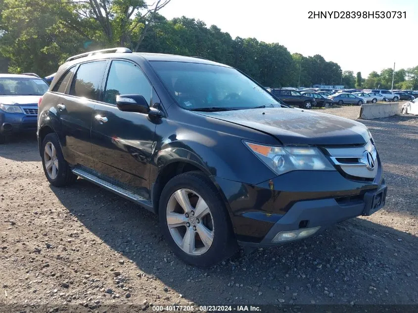 2008 Acura Mdx Technology Package VIN: 2HNYD28398H530731 Lot: 40177205