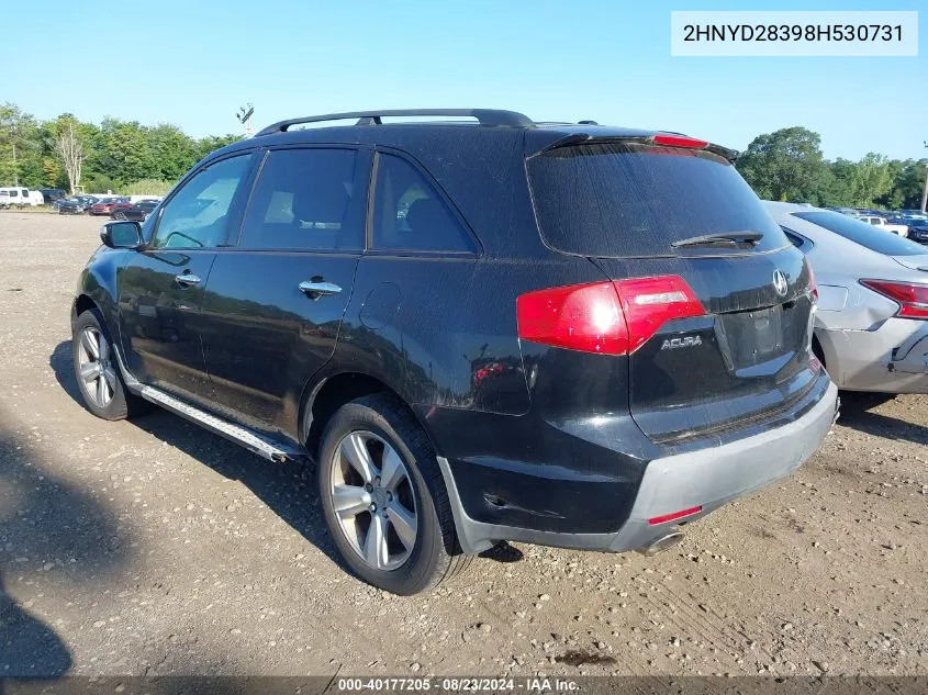 2008 Acura Mdx Technology Package VIN: 2HNYD28398H530731 Lot: 40177205