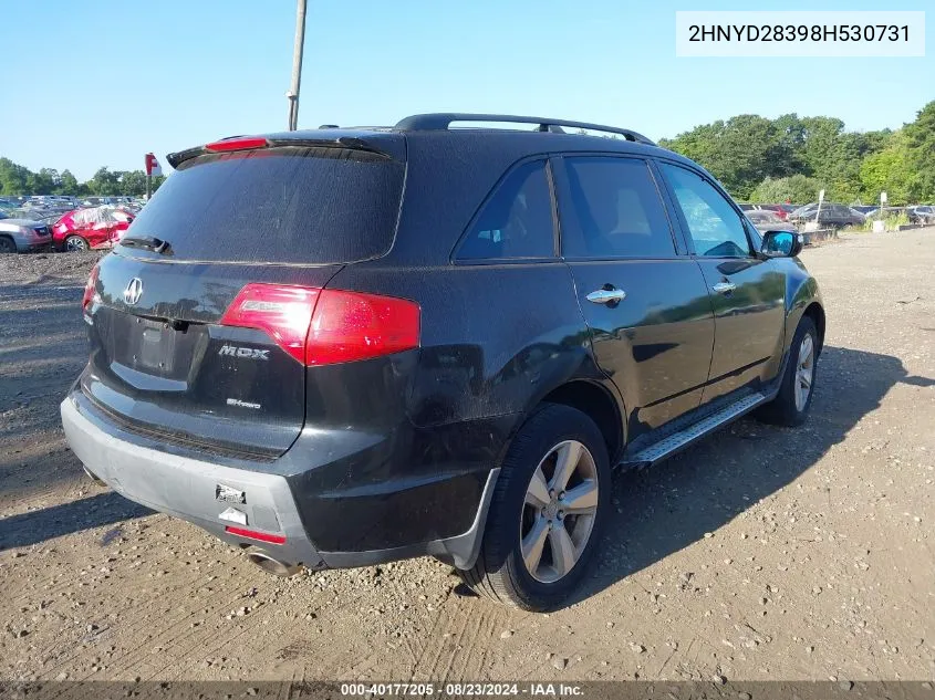 2008 Acura Mdx Technology Package VIN: 2HNYD28398H530731 Lot: 40177205