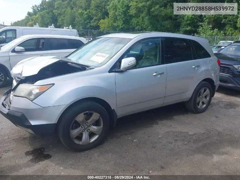 2HNYD28858H539972 2008 Acura Mdx Sport Package