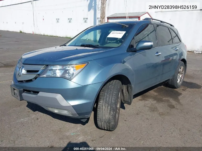 2HNYD28398H526159 2008 Acura Mdx Technology Package