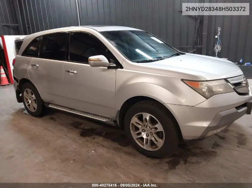 2008 Acura Mdx Technology Package VIN: 2HNYD28348H503372 Lot: 40275416