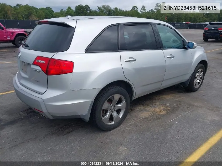 2HNYD28458H521615 2008 Acura Mdx Technology Package