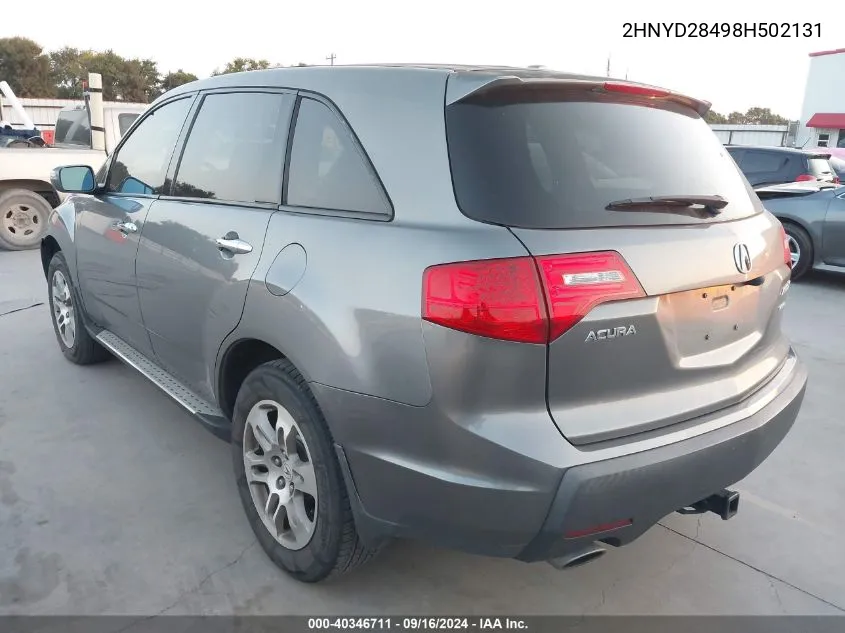 2HNYD28498H502131 2008 Acura Mdx Technology Package